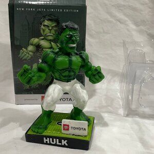 NY NEW YORK JETS The Incredible HULK Football NFL Bobblehead SGA Marvel w/ Box